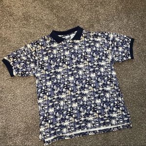 All over print Palm trees shirt